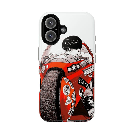 Akira-inspired phone case featuring Kaneda's iconic motorcycle