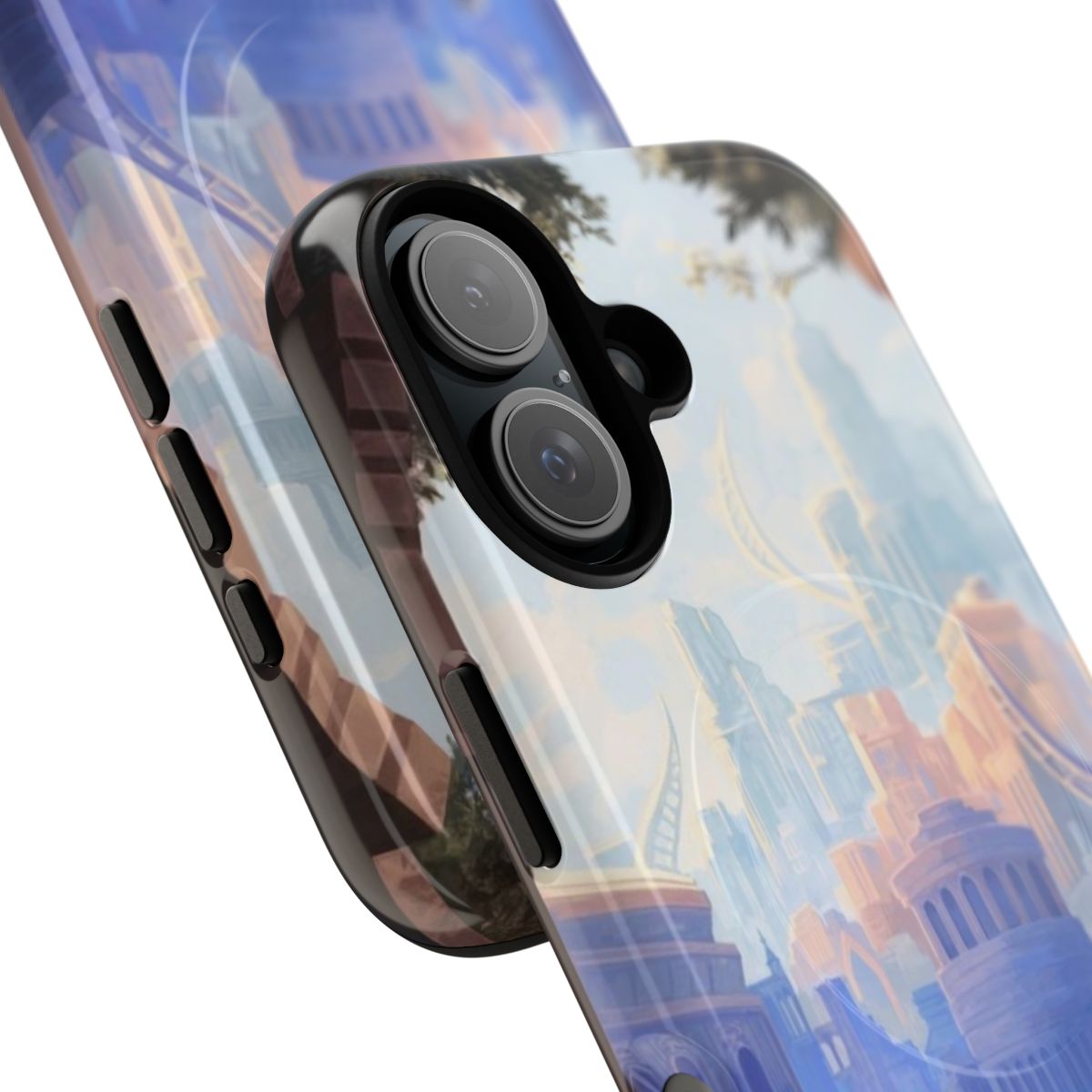 Fantasy city landscape magnetic tough phone case - Detail