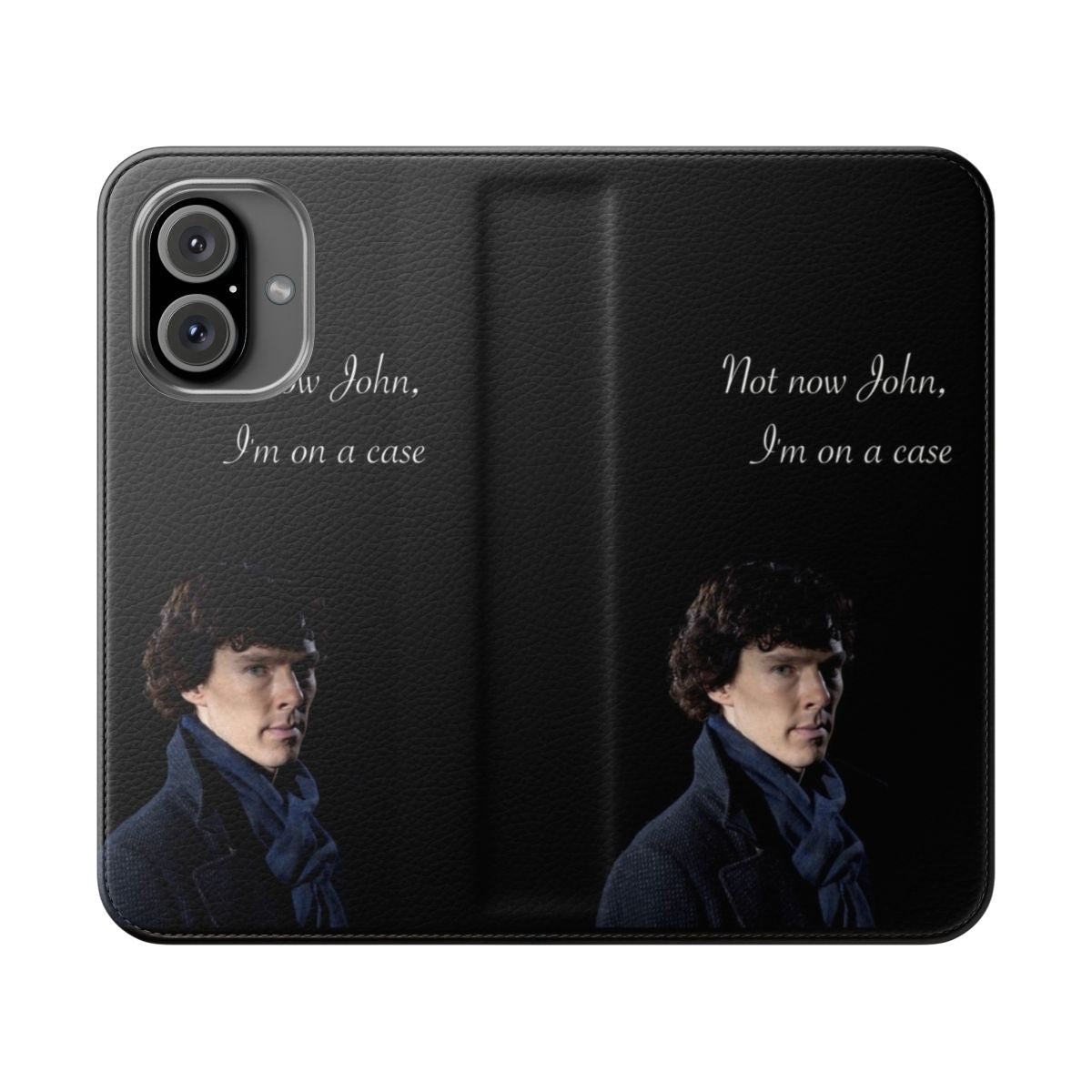 Sherlock Holmes themed flip cover phone case