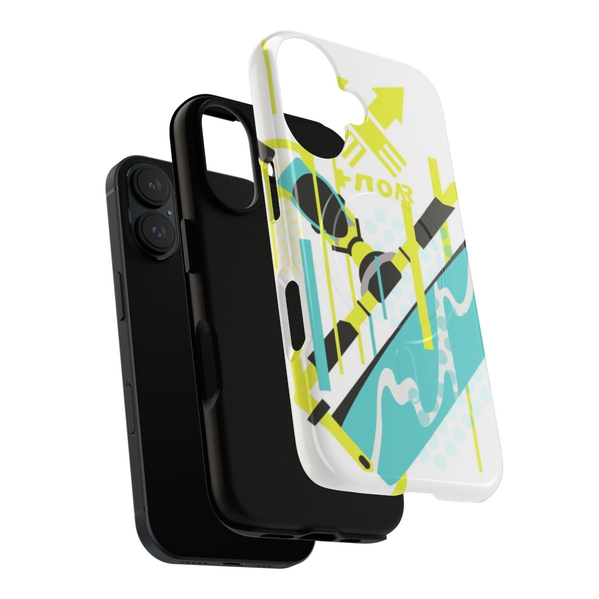 Splatoon inspired phone case with magnetic tough design - Layers