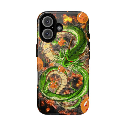 Anime dragon ball z inspired magnetic tough phone case with Shenron dragon design