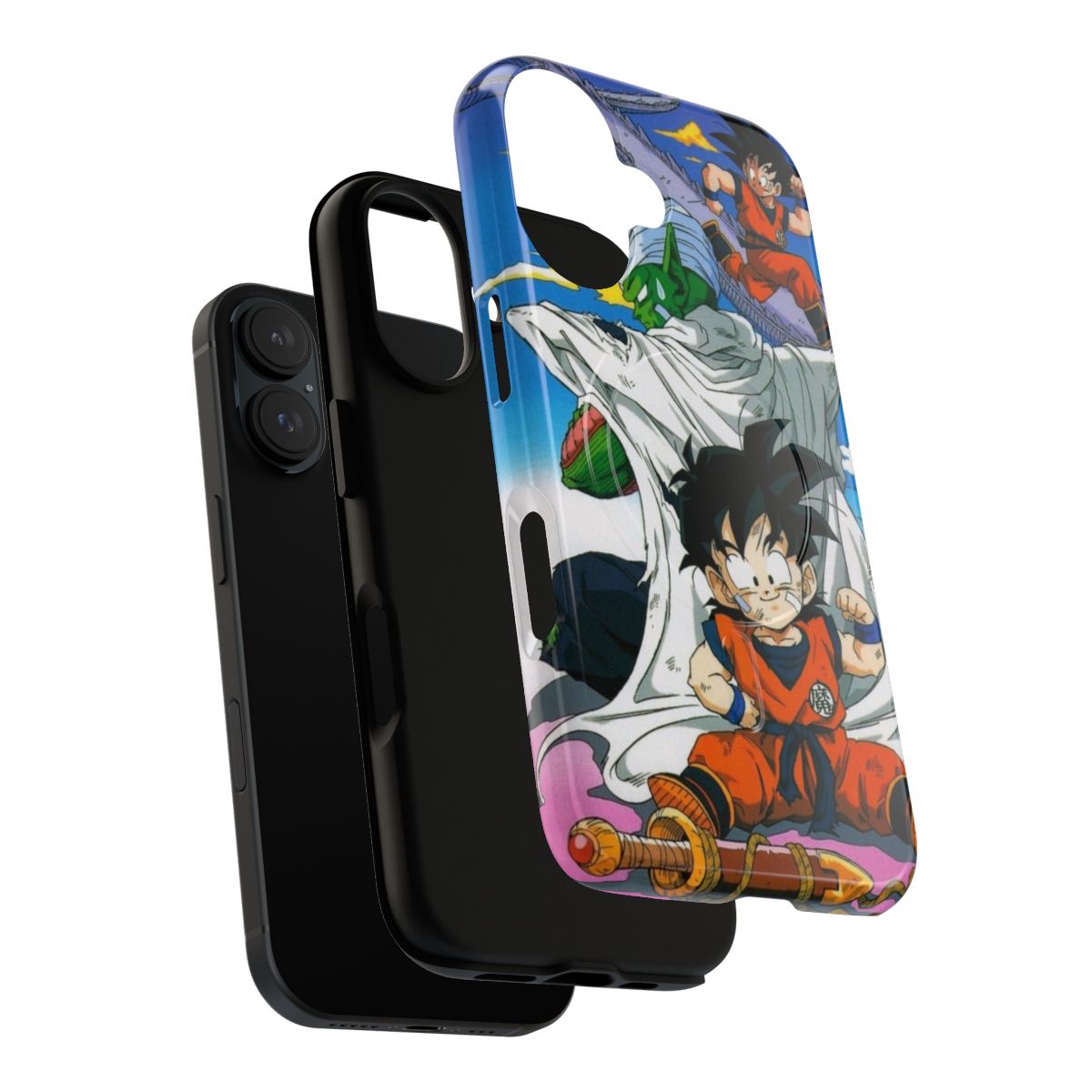 Vibrant Dragon Ball Z-themed magnetic tough phone case - Layers