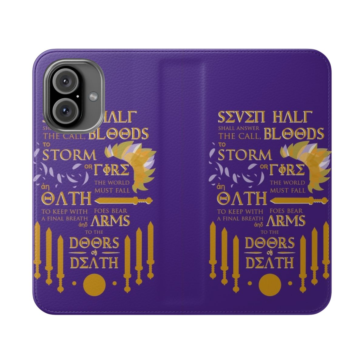 Flip cover phone case inspired by the Percy Jackson and the Heroes of Olympus book series