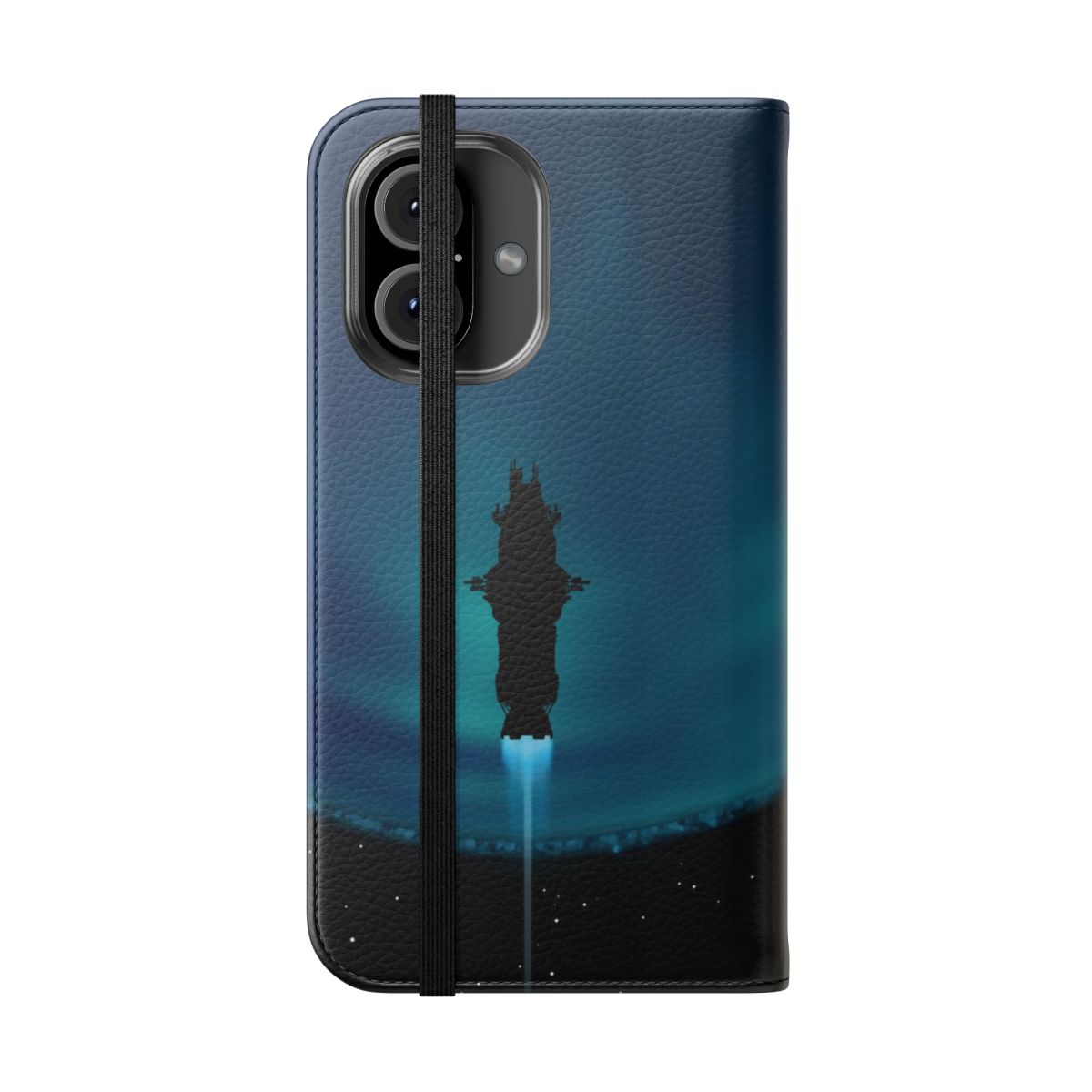 Rocinante Silhouette Sci-Fi Inspired Phone Case - Folded Front