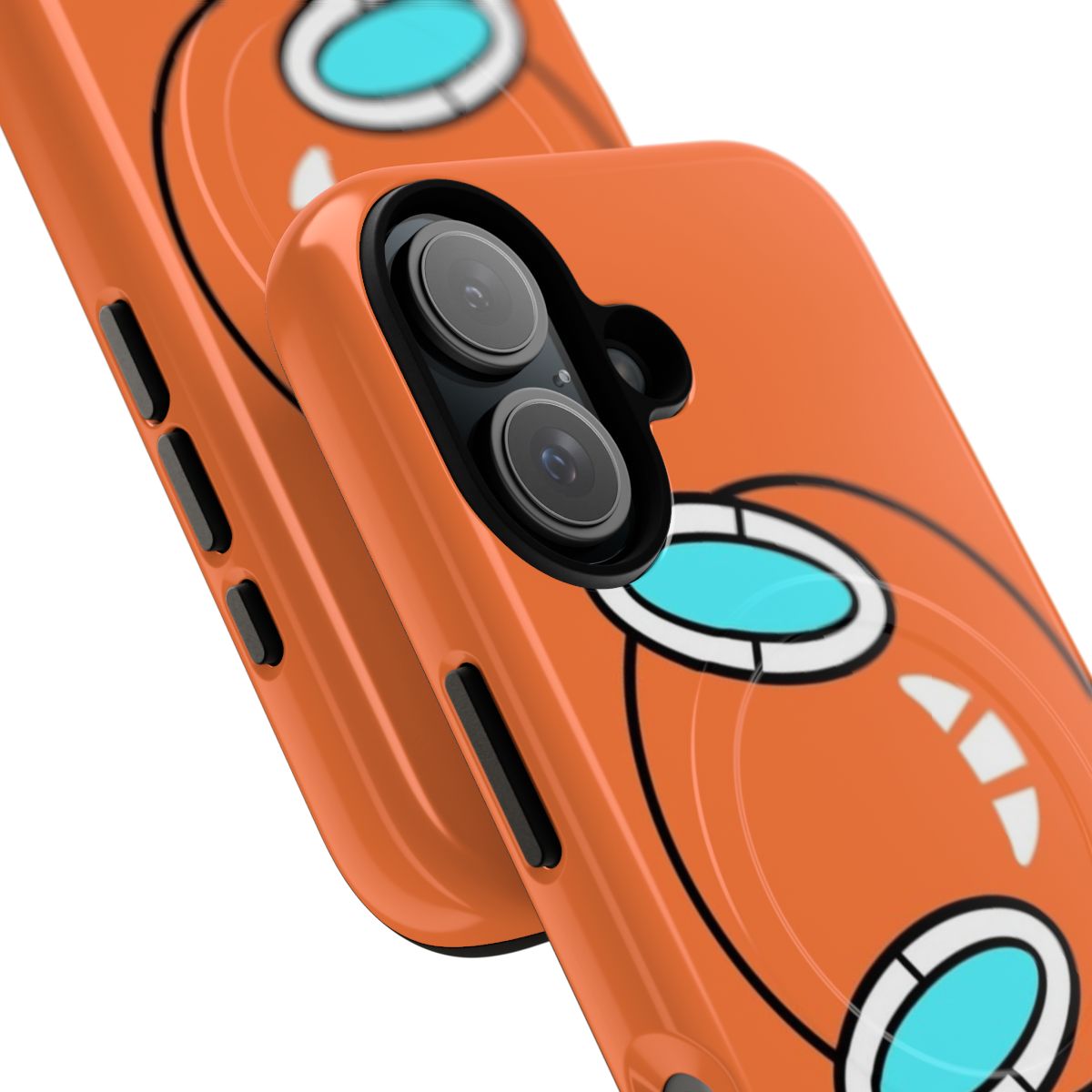 Rotom-themed magnetic tough phone case with Pokedex design - Detail