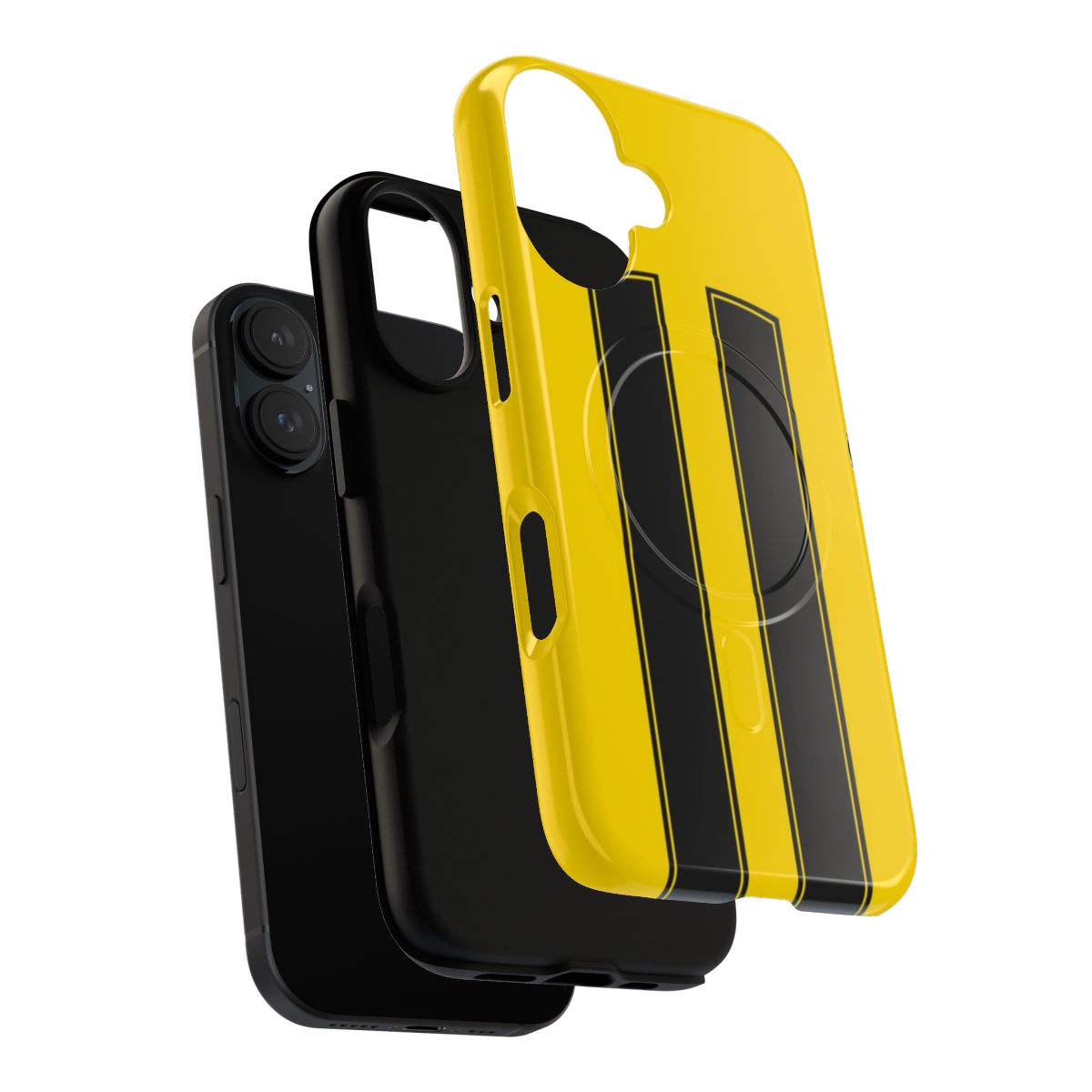 Bumblebee-inspired magnetic phone case with robot design - Layers