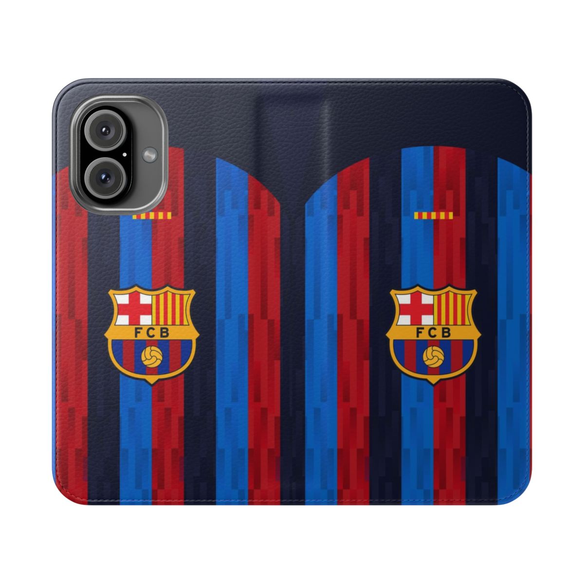 Barcelona inspired soccer/football flip phone case