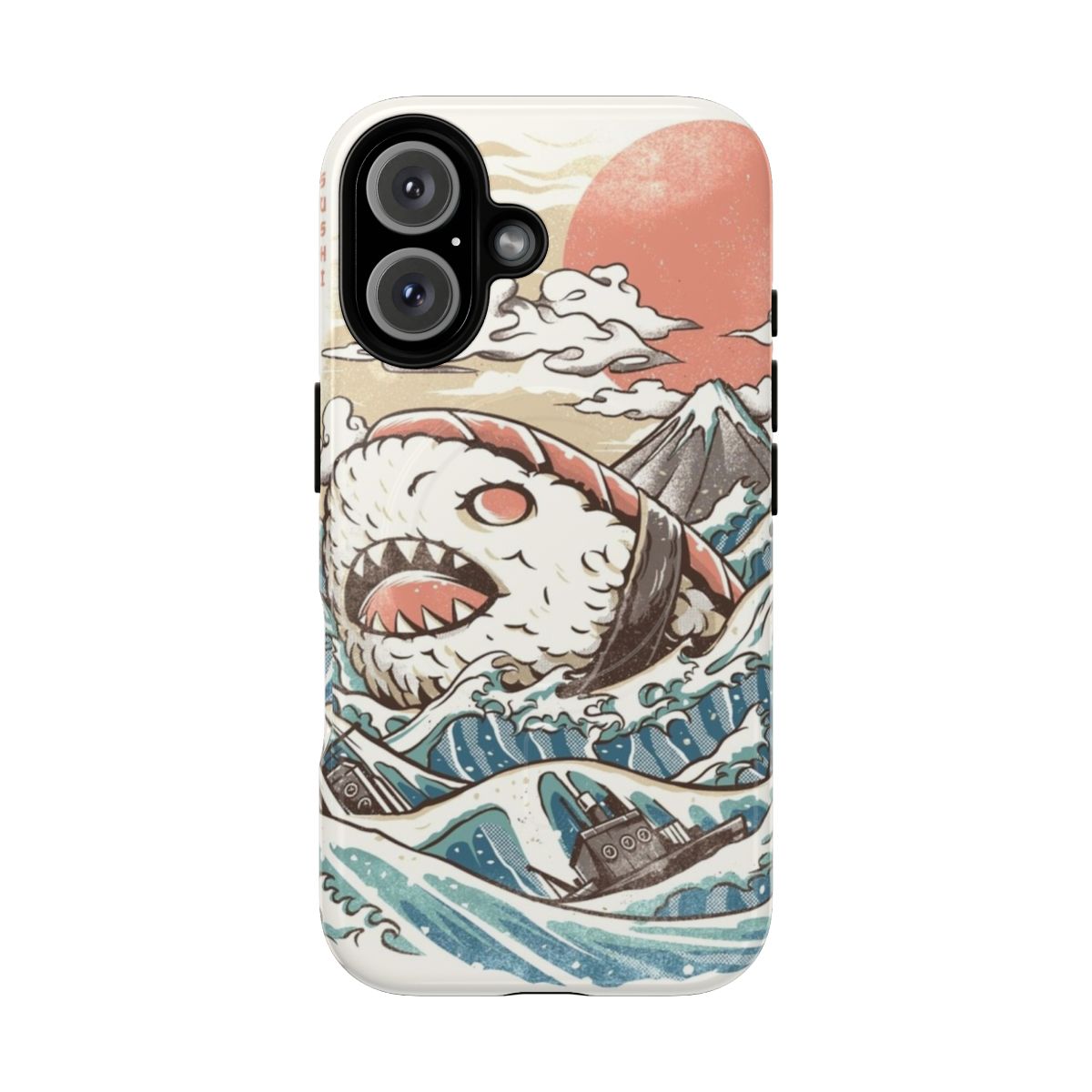 Stylish magnetic tough phone case with sushi and anime inspired design