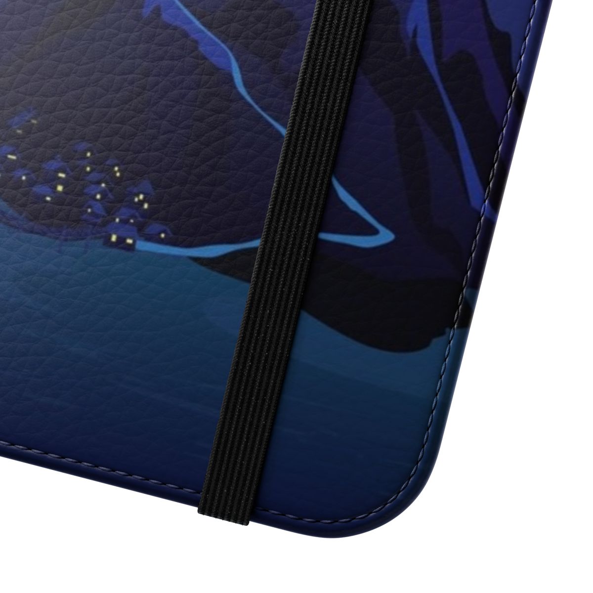 Flip cover phone case design inspired by the classic adventure game The Secret of Monkey Island, featuring the protagonist Guybrush Threepwood on the island of Melee. - Close Up