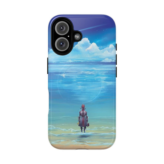 Coastal seascapes phone case featuring beautiful beach and ocean imagery for Mass Effect fans