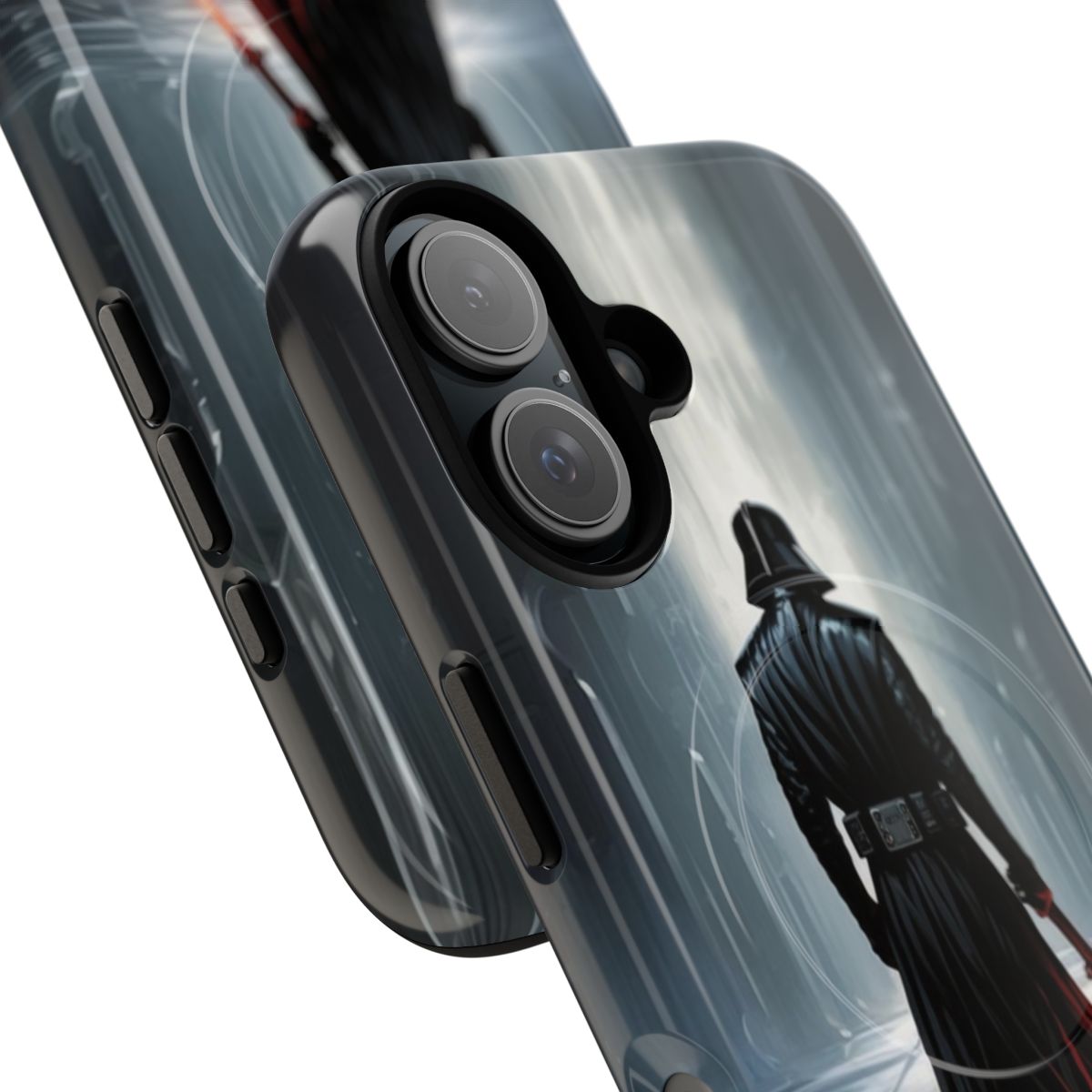 Magnetic tough phone case featuring Darth Vader, the iconic Sith Lord from the Star Wars universe. - Detail