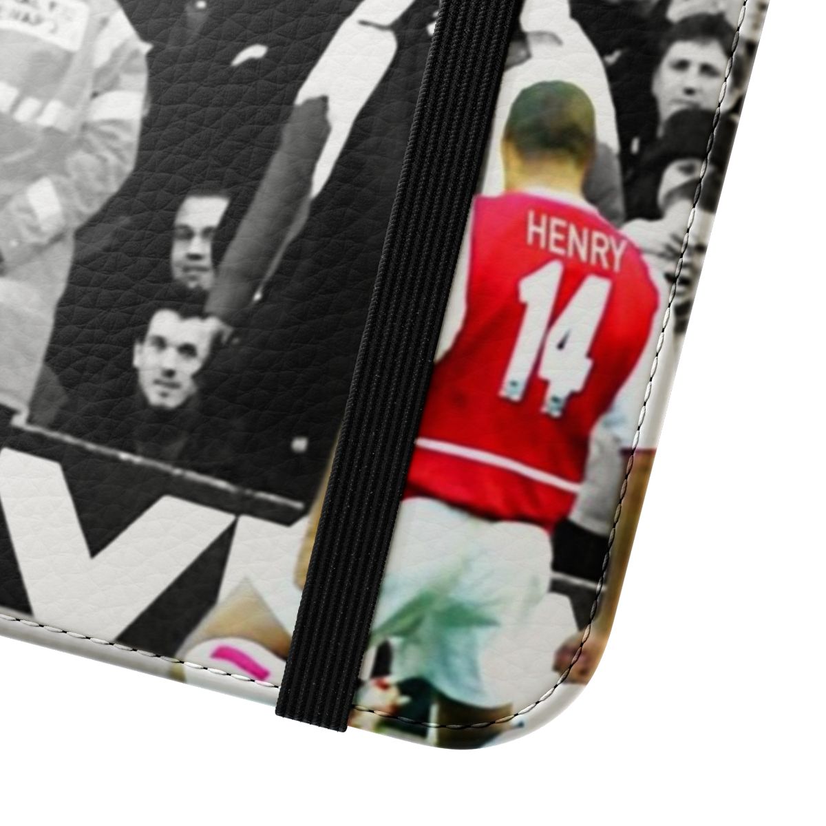 Sleek phone case featuring the iconic image of football legend Thierry Henry - Close Up