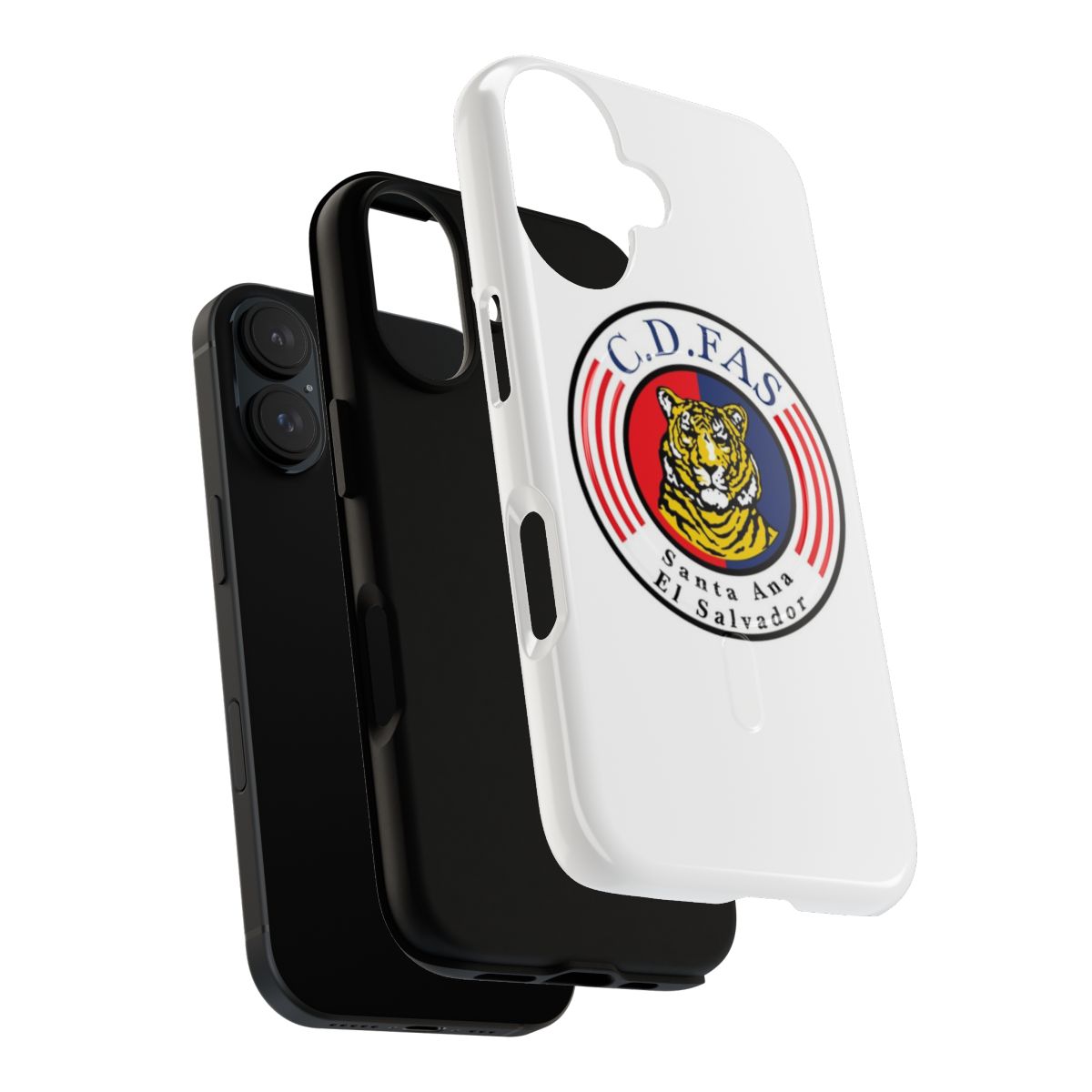 Magnetic tough phone case featuring the Santa Ana Futbol Club logo and colors - Layers