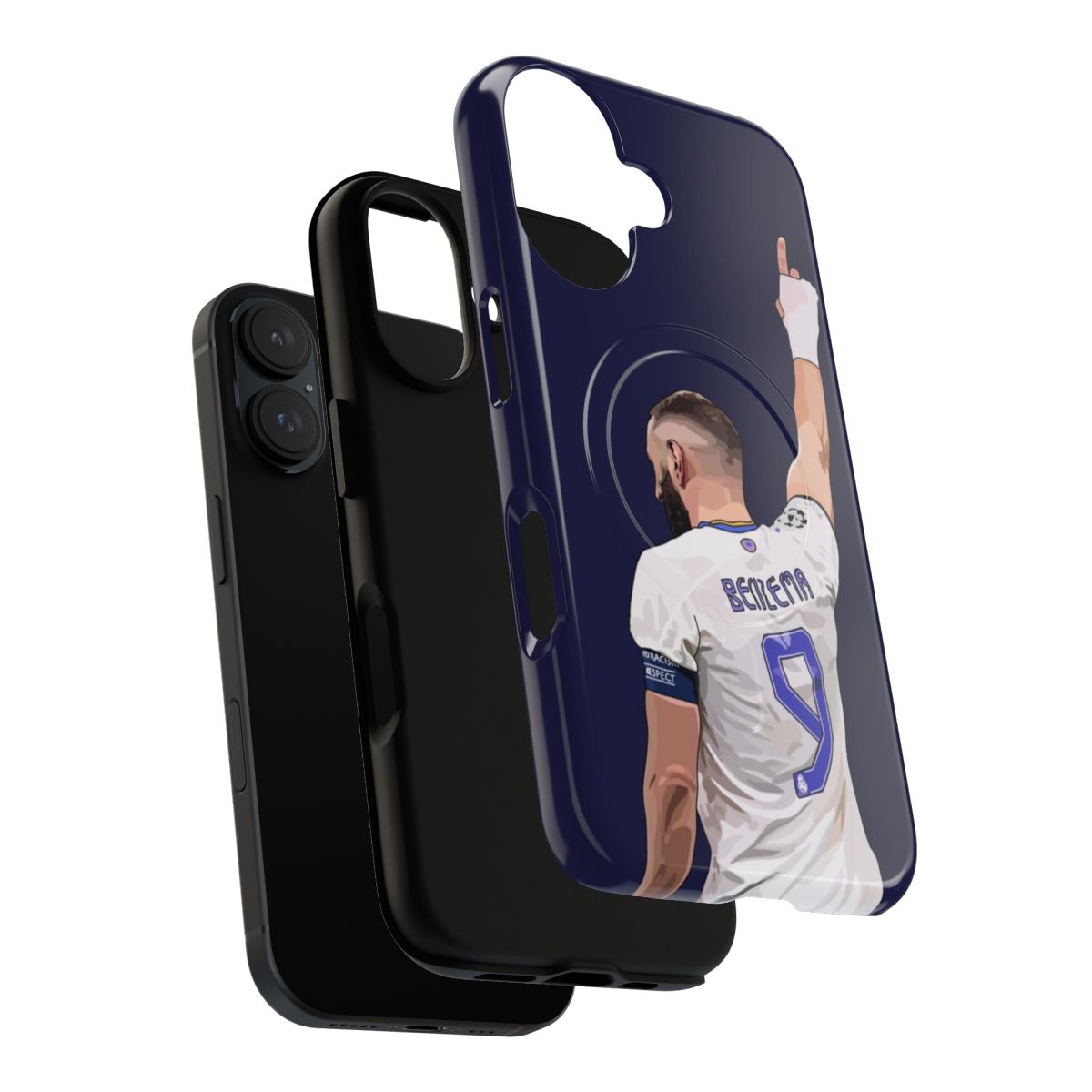 Karim Benzema inspired phone case featuring the Real Madrid and France national team player - Layers