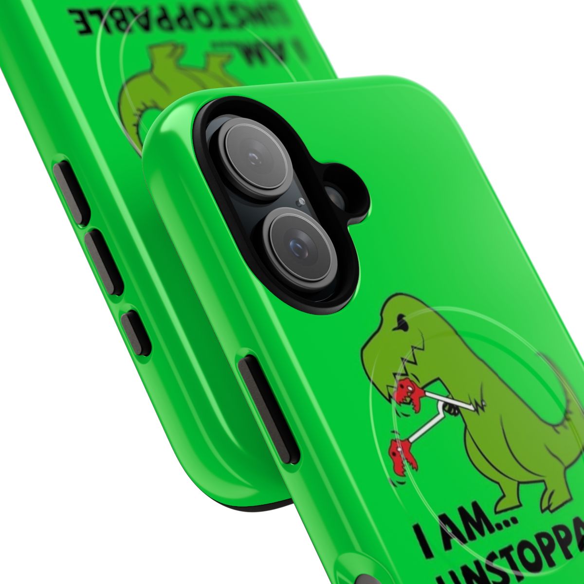 Dinosaur T-Rex Magnetic Tough Phone Case - Detail