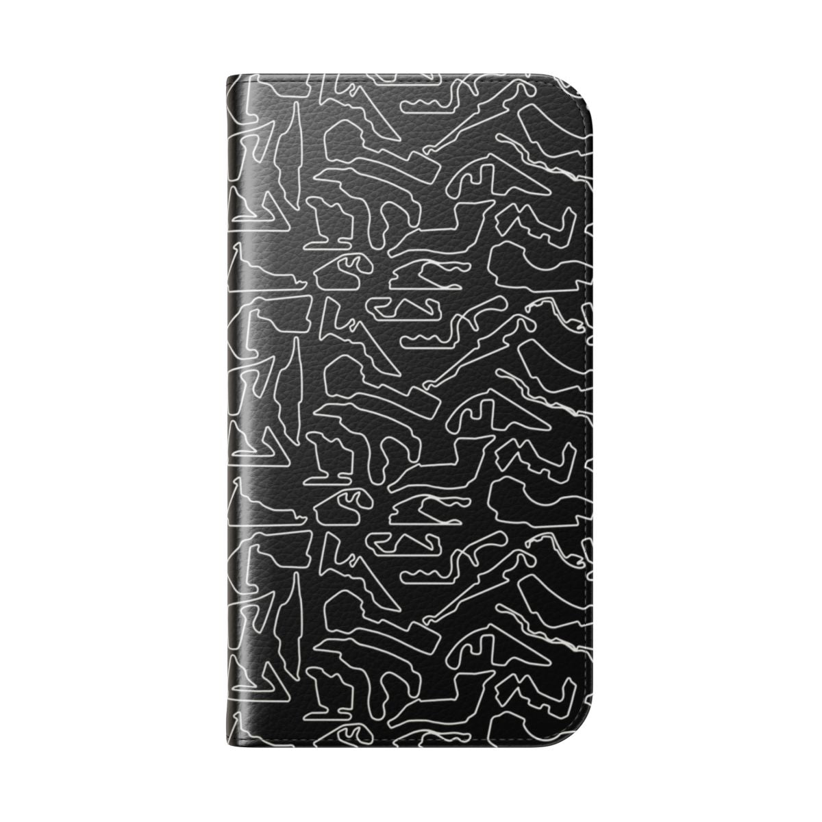 Stylish formula 1 inspired phone case featuring the 2023/2024 F1 race tracks - Folded Back