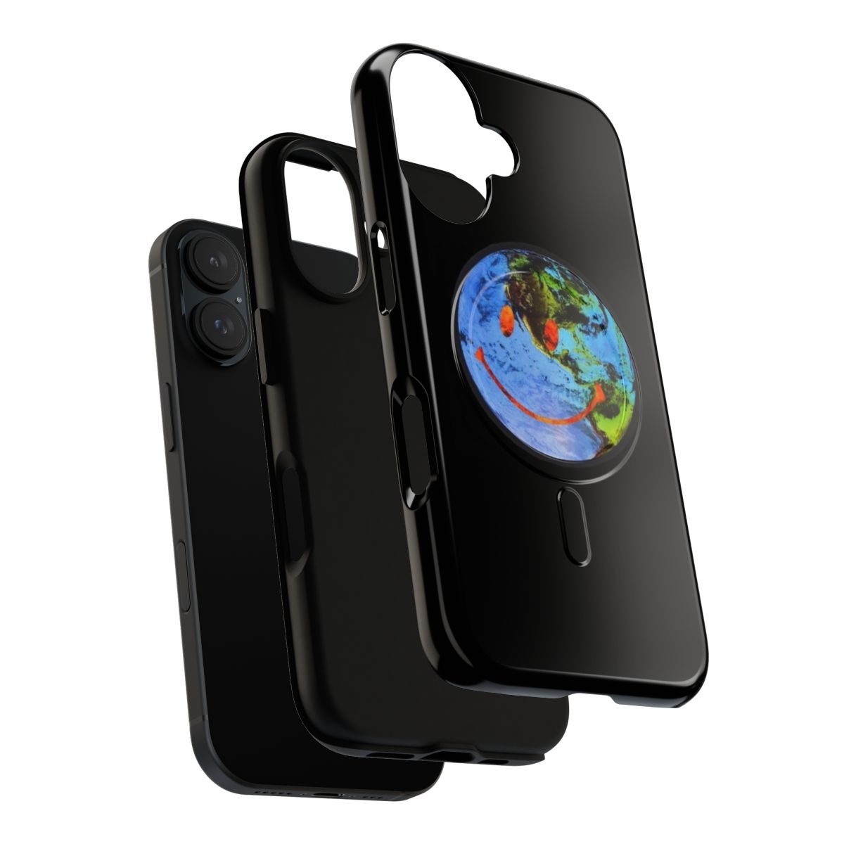 Astroworld-inspired smiling globe magnetic tough phone case - Layers