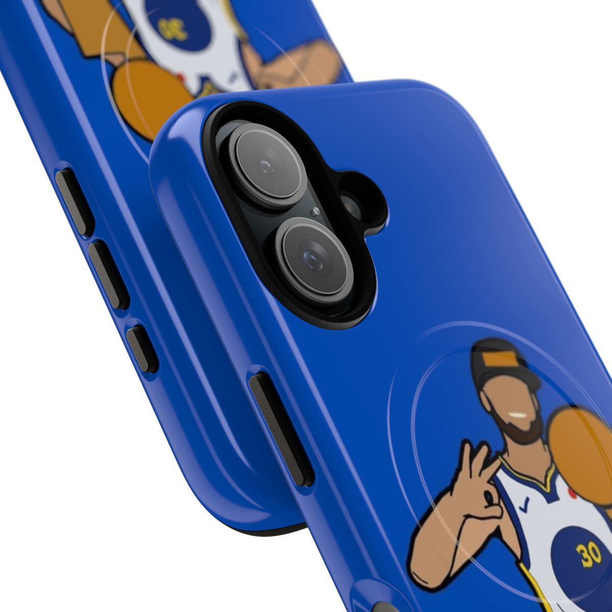 Golden State Warriors Magnetic Tough Phone Case featuring Steph Curry - Detail