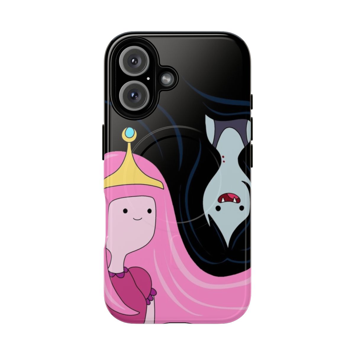 Adventure Time-inspired phone case featuring Princess Bubblegum and Marceline