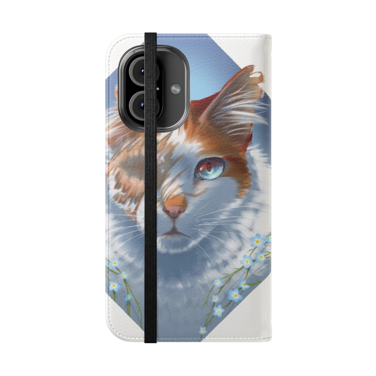 Brightheart Warrior Cats Themed Flip Cover Phone Case - Folded Front