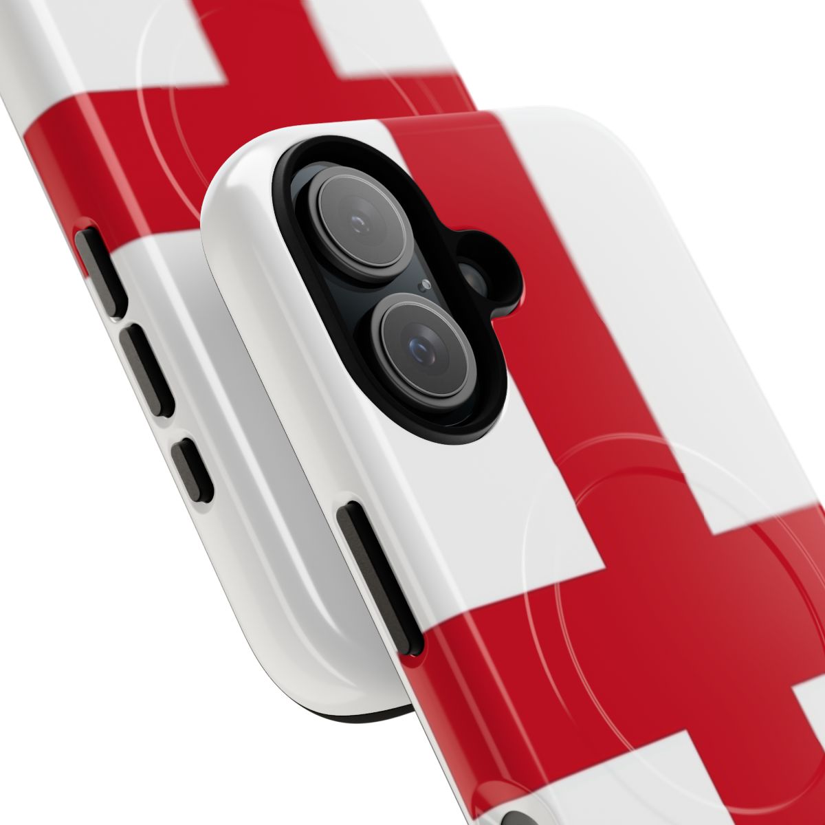 England flag phone case with the St. George's Cross design - Detail