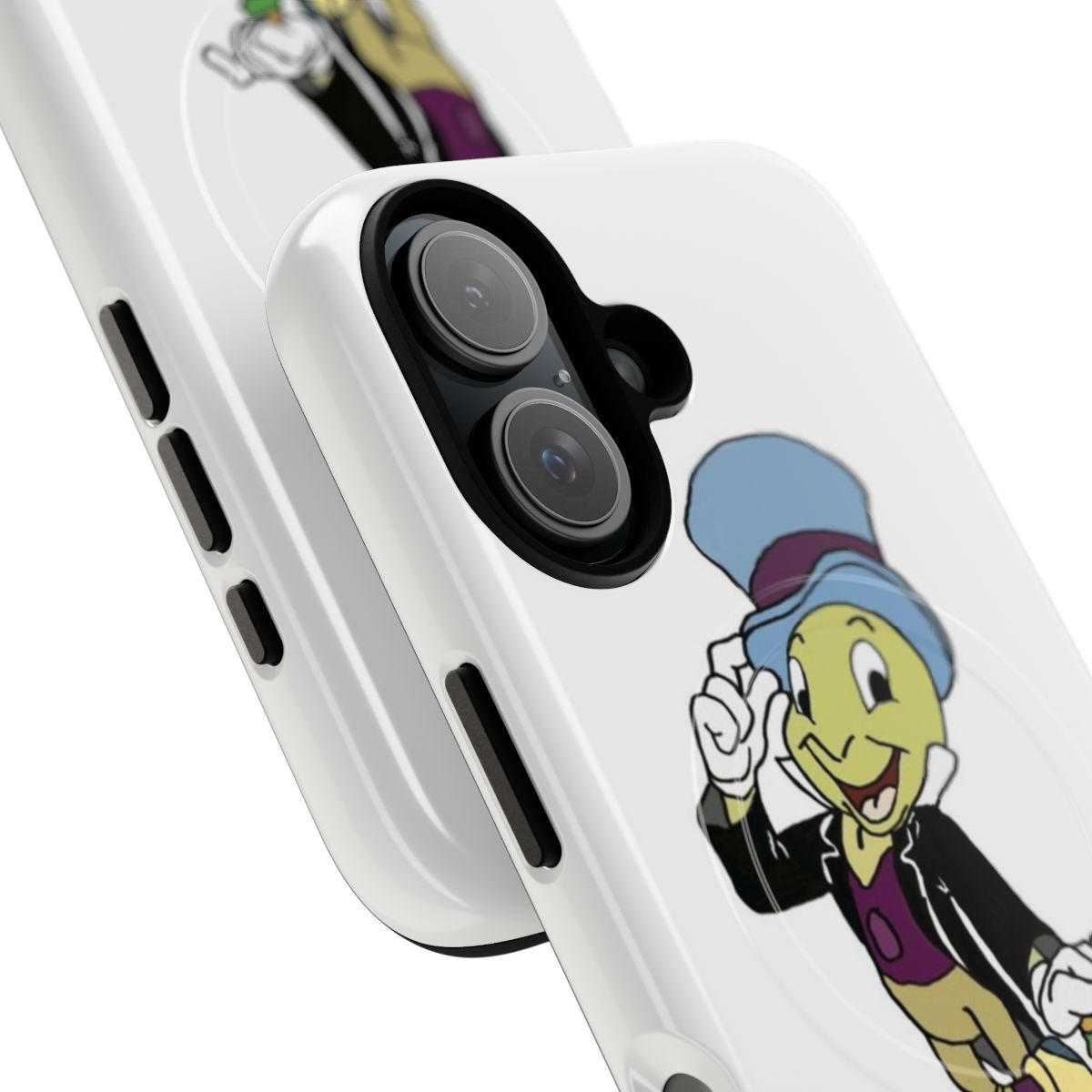 Magnetic phone case featuring the character Jiminy Cricket from Disney's Pinocchio - Detail