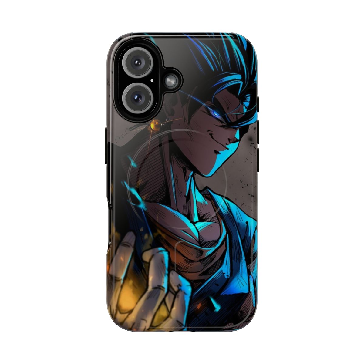 Vegito-inspired magnetic tough phone case with dragon ball design