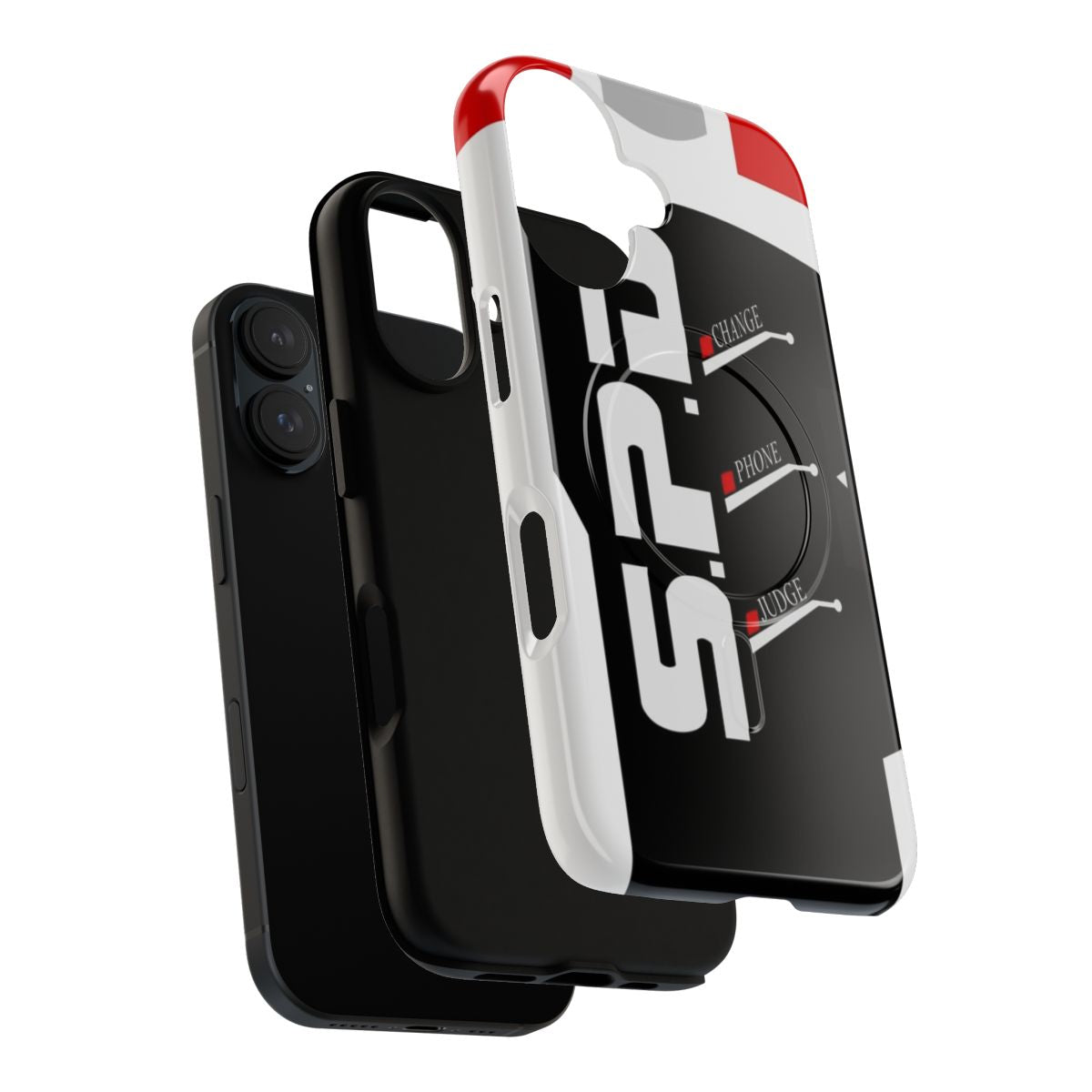 Durable magnetic phone case inspired by the Super Sentai series Tokusou Sentai Dekaranger - Layers