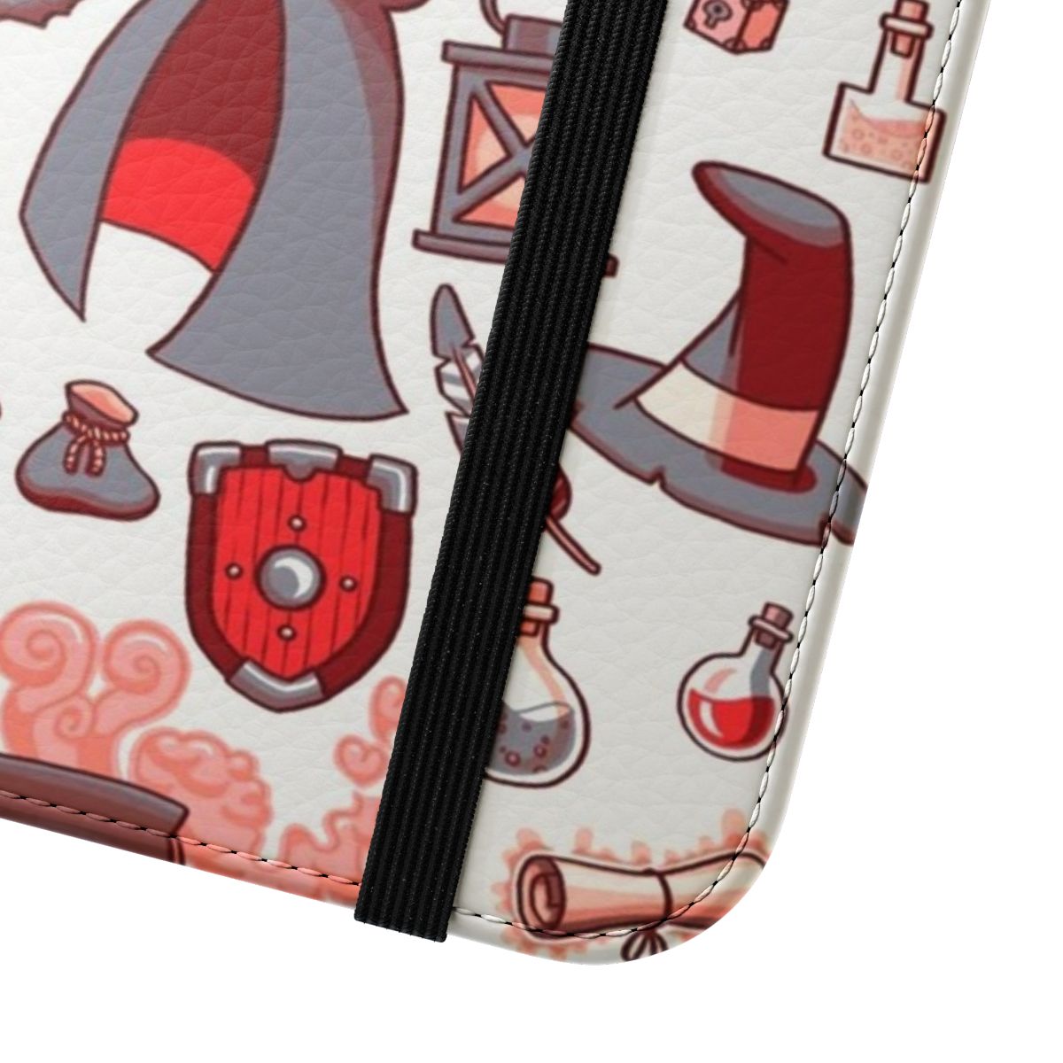 Magical flip phone case with fantasy-inspired design - Close Up