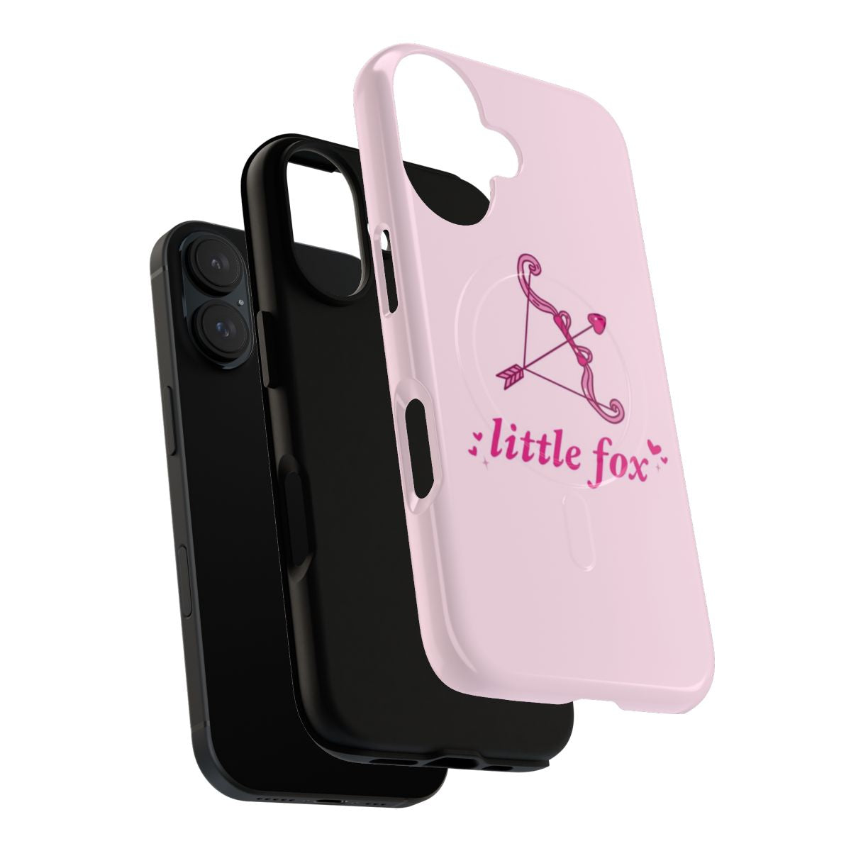 A pastel-colored magnetic tough phone case featuring the book cover of "Little Fox - Once Upon a Broken Heart" - Layers