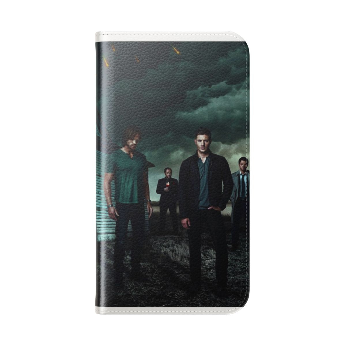 Supernatural-Inspired Flip Cover Phone Case - Folded Back