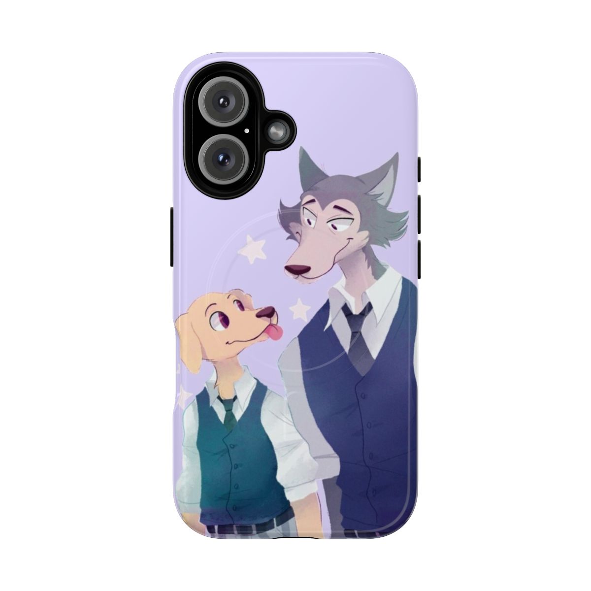 Magnetic Tough Phone Case with Beastars Wolf and Furry Character Design