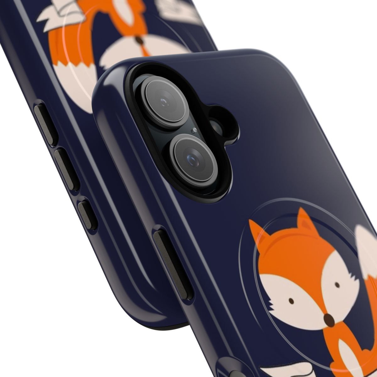 Vibrant and durable phone case with a playful fox design - Detail