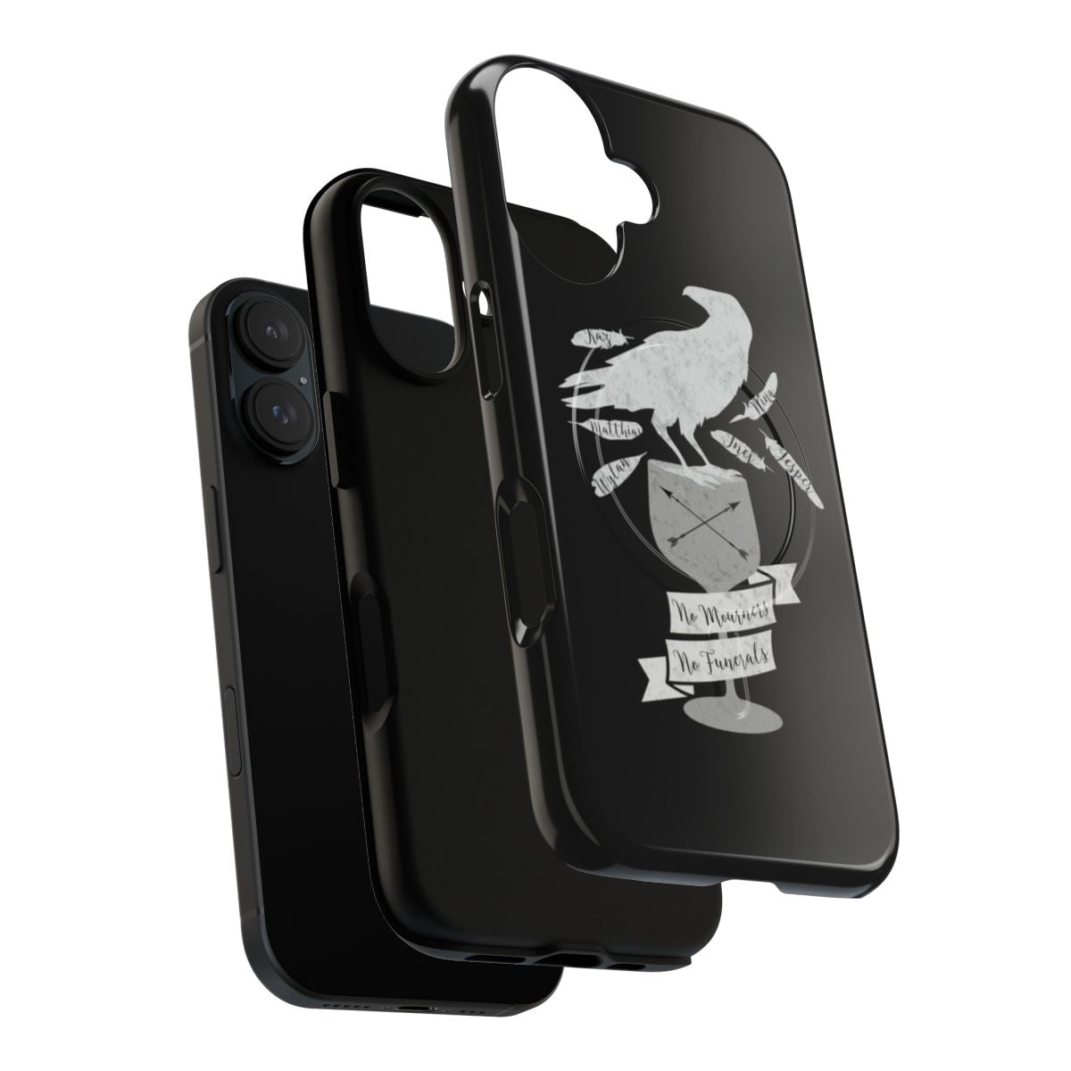 Magnetic phone case featuring characters from the Six of Crows series - Layers