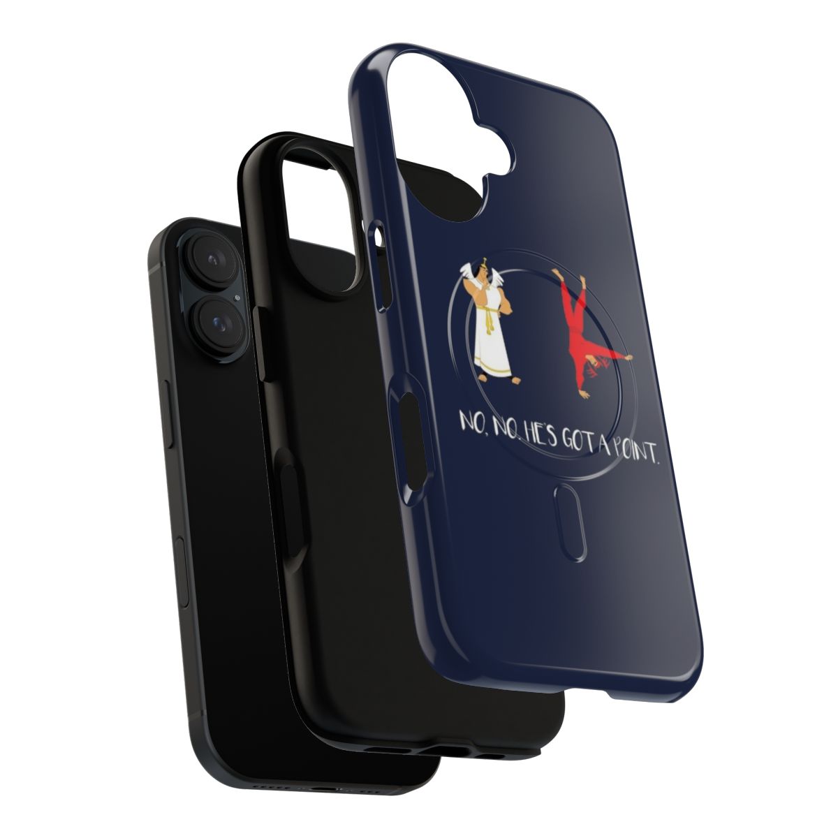 Shoulder Angel and Devil Magnetic Tough Phone Case inspired by The Emperor's New Groove - Layers