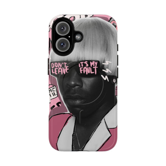 Durable phone case with Tyler the Creator-inspired design