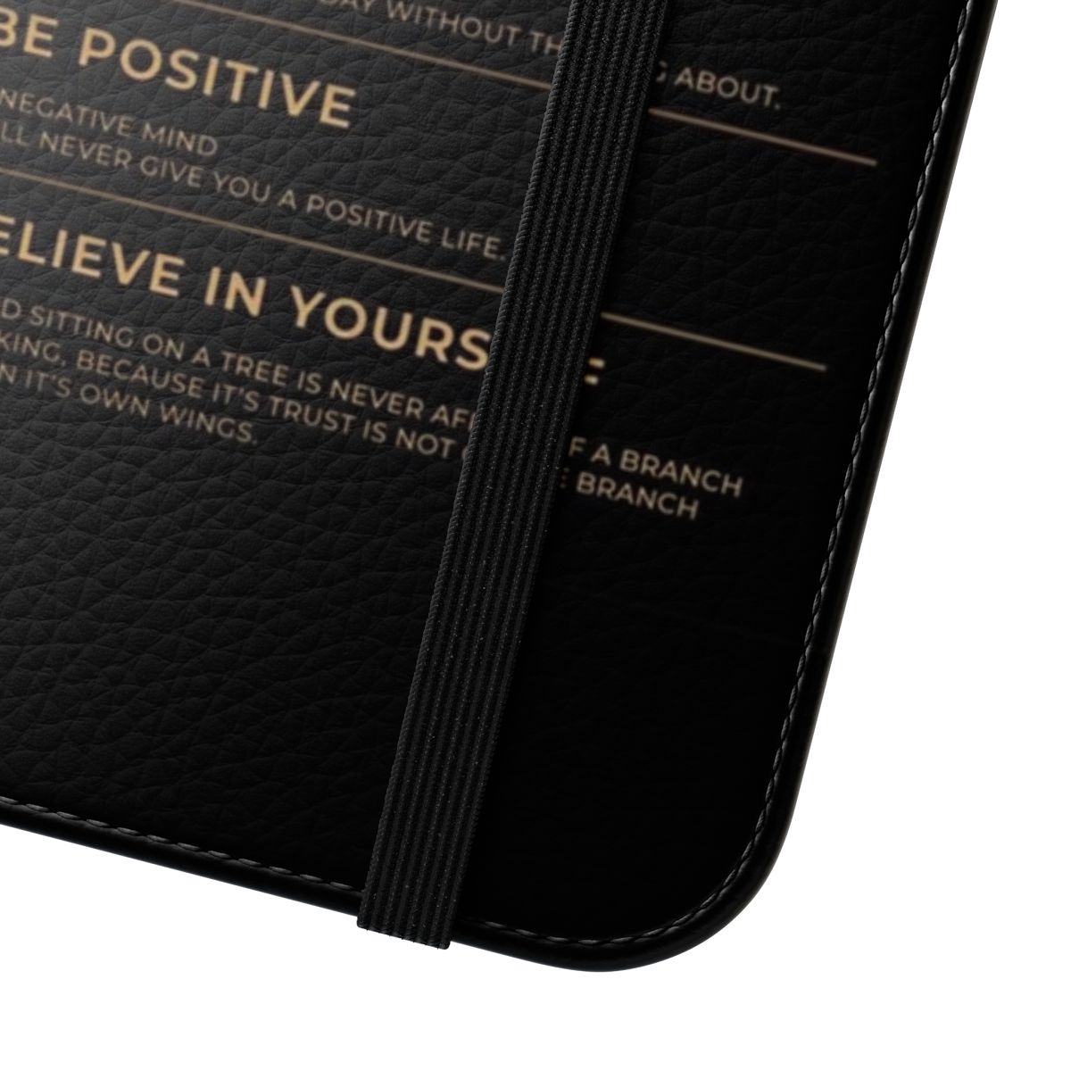 Motivational phone case with inspirational success notes design - Close Up