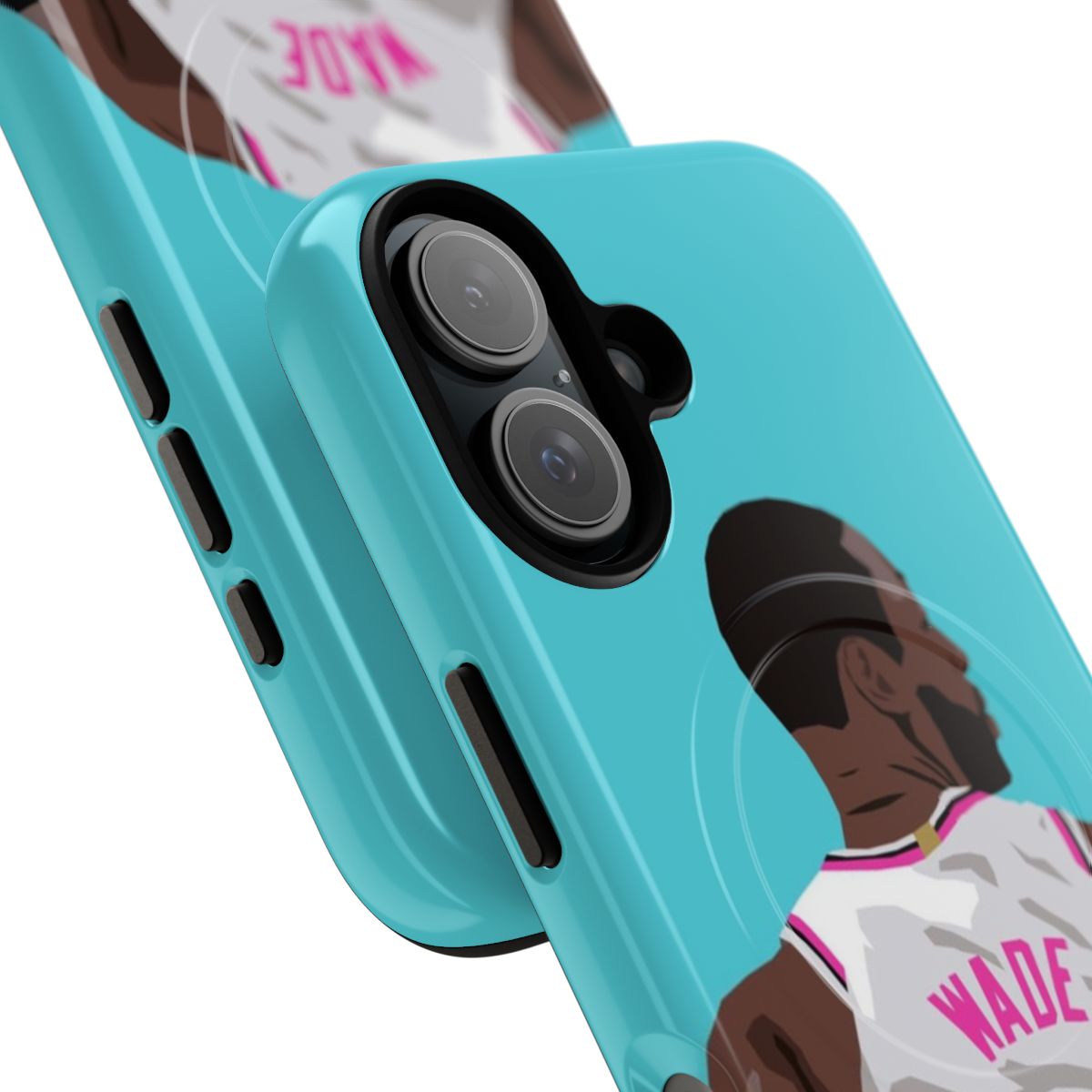 Magnetic Tough Phone Case featuring Dwyane Wade's iconic design - Detail