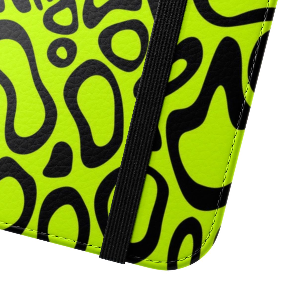 Lando Norris inspired black flip cover phone case with 2024 helmet pattern design - Close Up