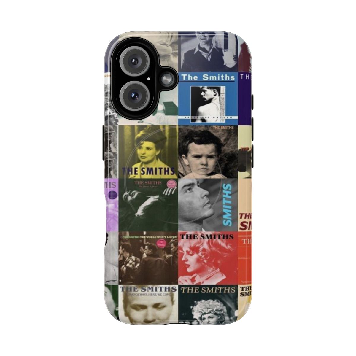 Durable phone case with The Smiths album cover design