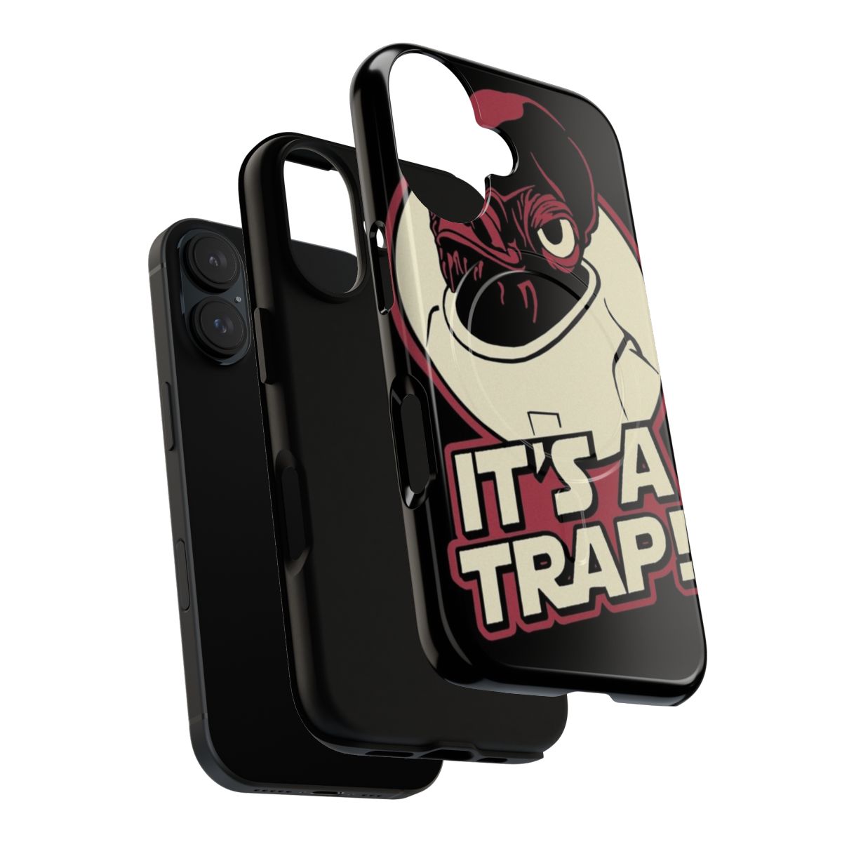 Magnetic tough phone case with a Star Wars Ackbar "It's a trap!" design - Layers