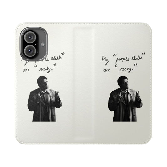 Supernatural "Rusty People Skills" Quote Flip Cover Phone/iPod Case