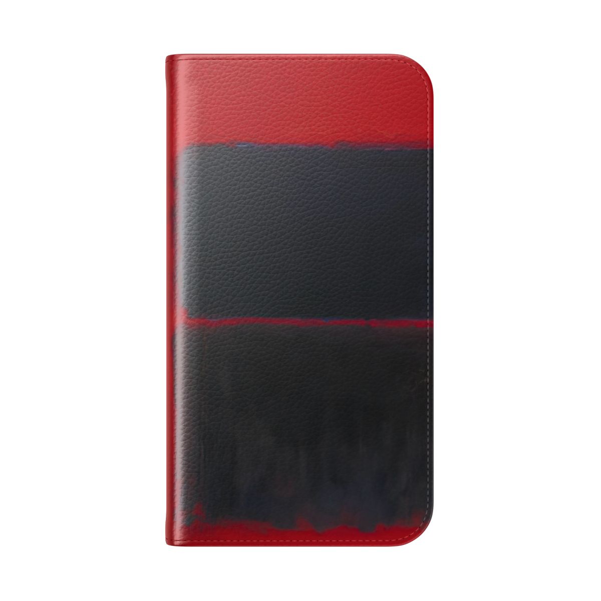 Light red and black abstract art inspired phone case cover - Folded Back