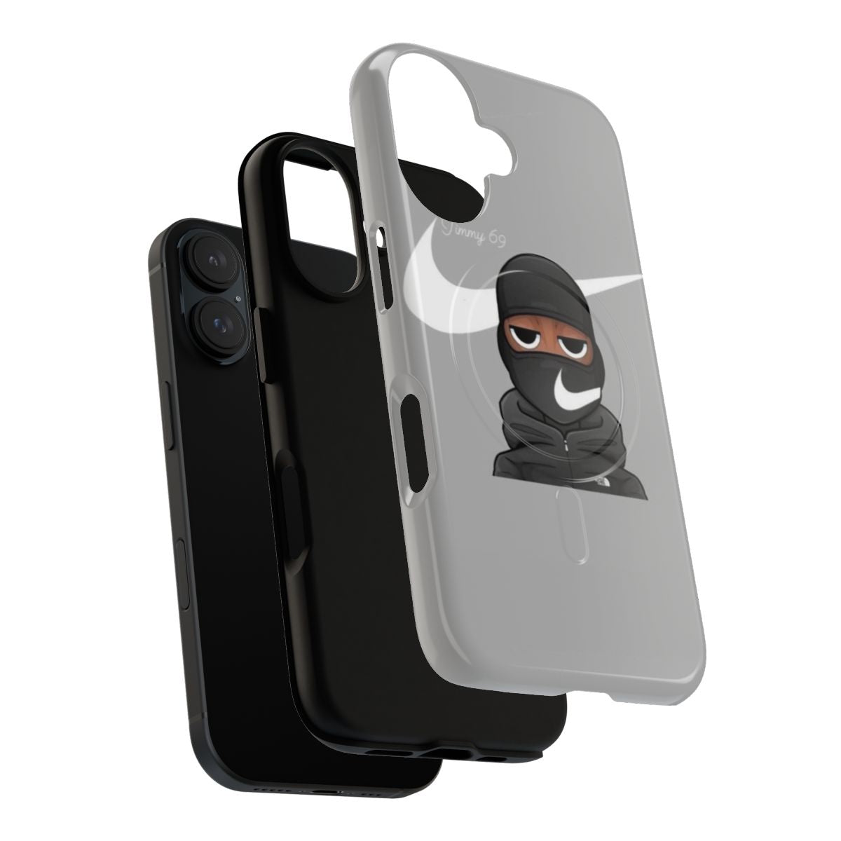 Image of a durable, magnetic phone case with the Nike "Just Do It" logo - Layers