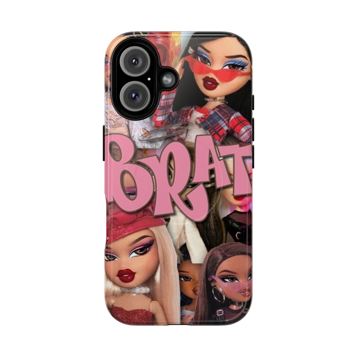 Colorful and vibrant Bratz-inspired magnetic phone case with a nostalgic 2000s aesthetic.