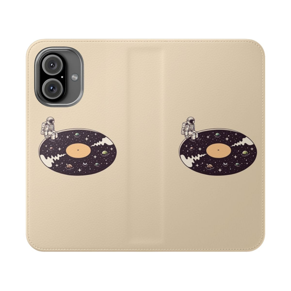 Cosmic space themed phone case with stars, planets, and cosmic design