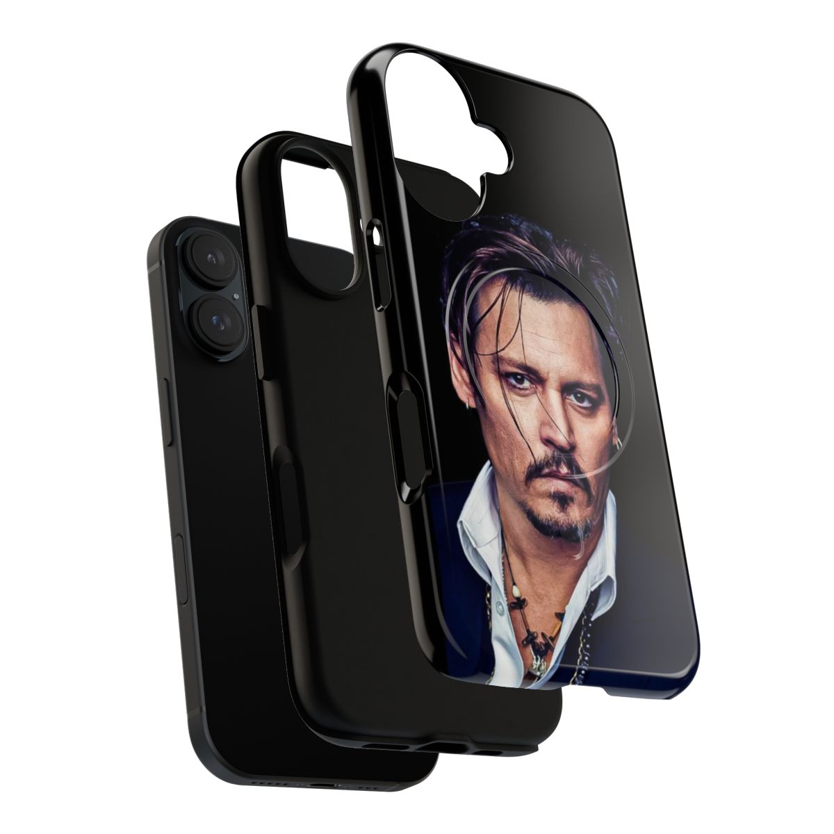 Johnny Depp-inspired magnetic tough phone case - Layers