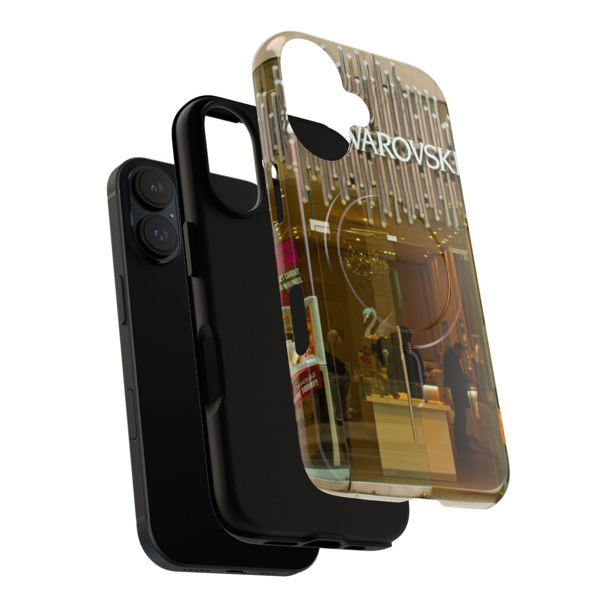 Premium Swarovski-inspired magnetic phone case with a sleek, urban design - Layers