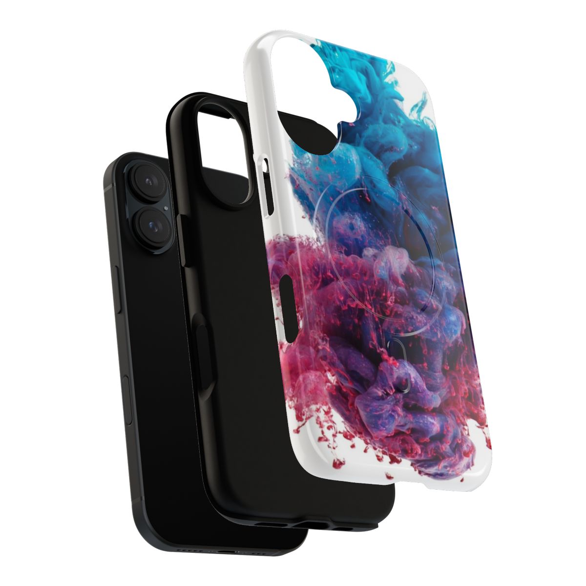 Artistic and unique custom phone case with abstract design - Layers