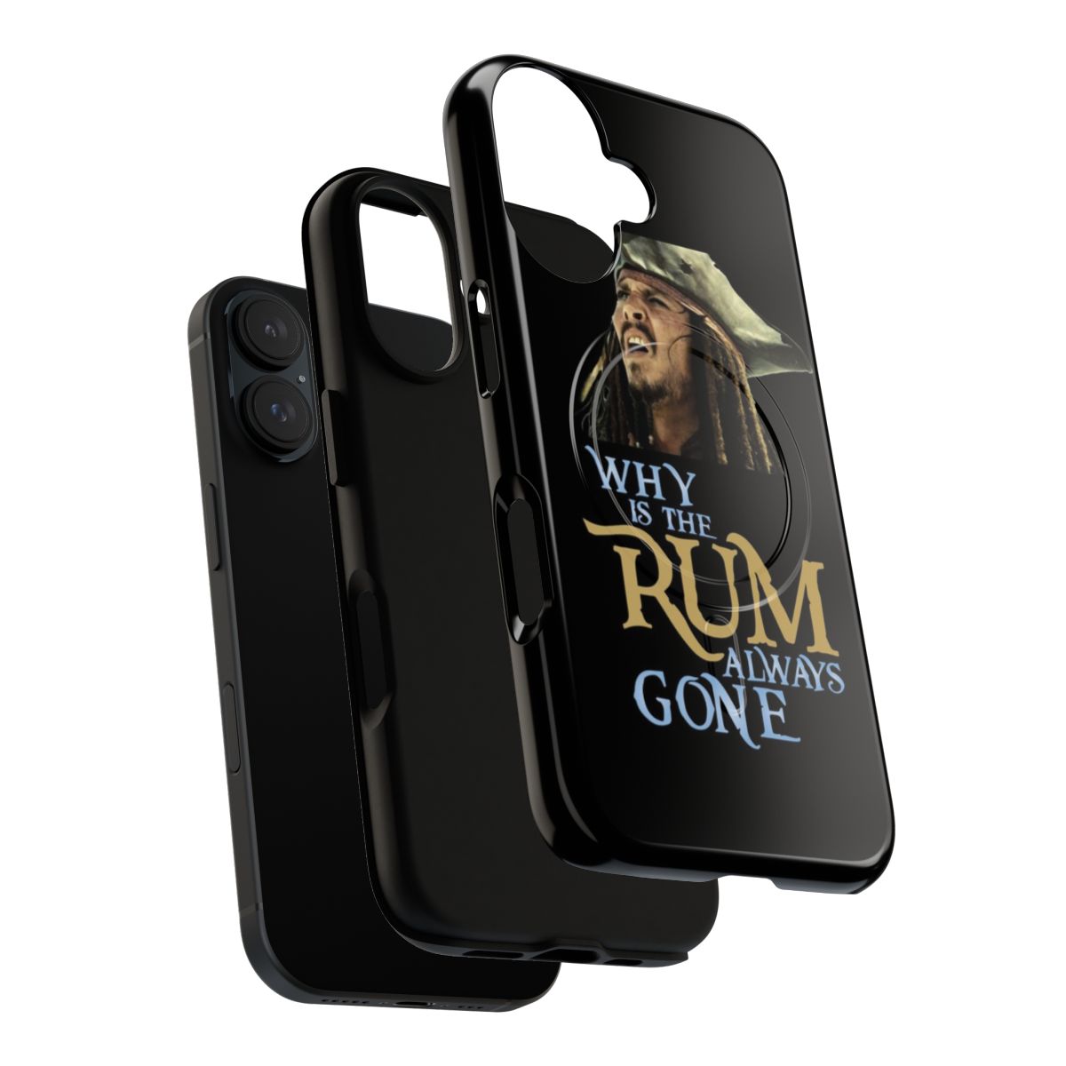 Magnetic tough phone case with pirates of the caribbean inspired design - Layers